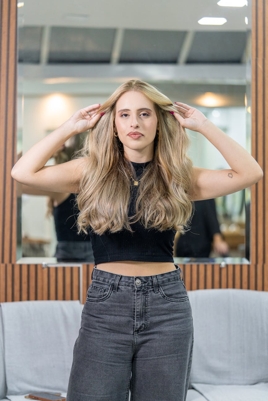 Langes Haar Styling